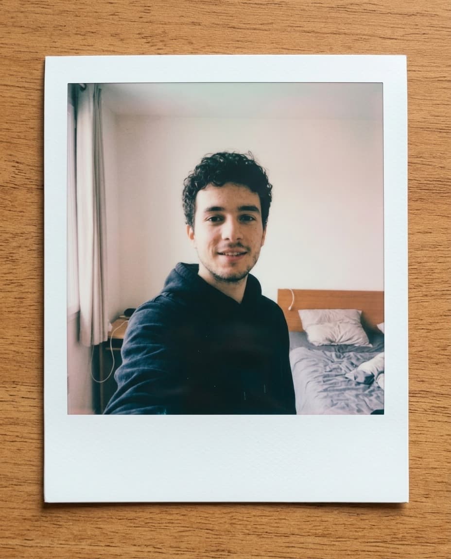 Même selfie en style Instantané